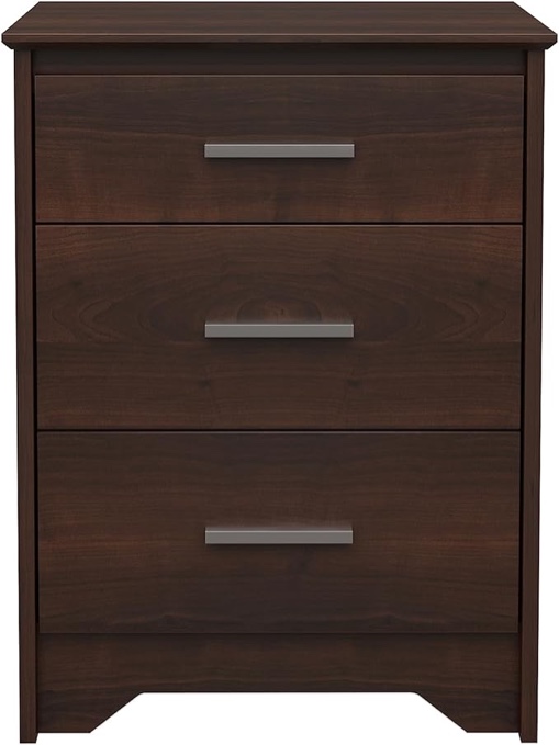 Espresso Coal Harbor 3 Drawer Tall Nightstand