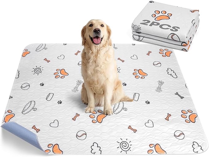 PJYuCien Washable Hexagonal Dog Playpen Mat, Non-Slip Pet Playpen Urine Pad, Reusable Puppy Training Pads for Whelping (Note: Pad Only, Playpen Not Included)