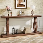 Wood Console Table, 63" Entry Sofa Table Behind Couch with 2-Tier Shelves      Write Review