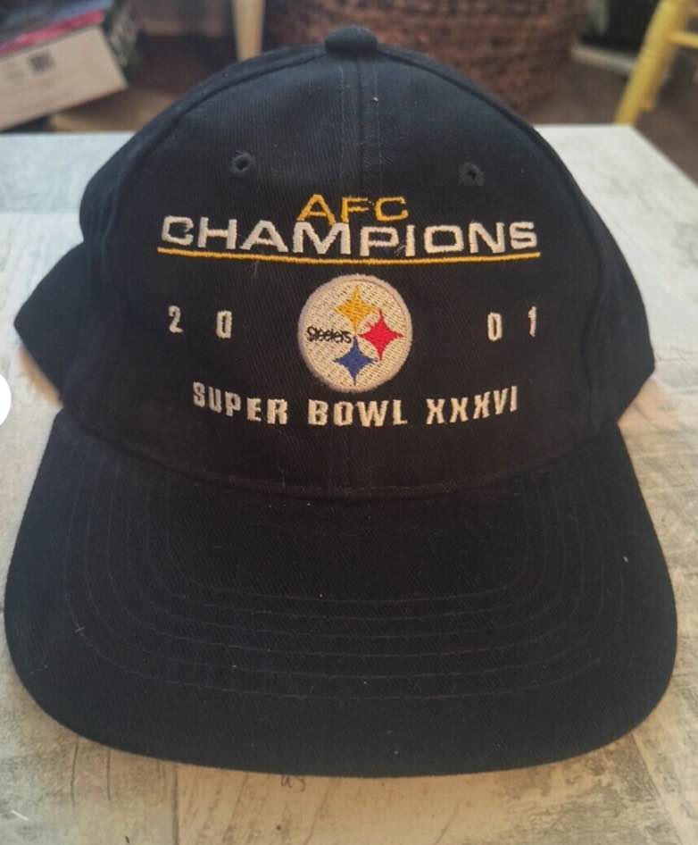  ( case of 144 pcs cap )Vintage Pittsburgh Steelers hat, strap back, black, unisex, One Size Fits Most (59 CM) 