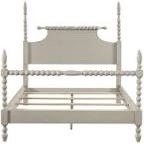 Features. Dramatically turned post bed of traditional rolling pin style; Ships in 3 cartons, assembly required, tools included; Headboard height without ...