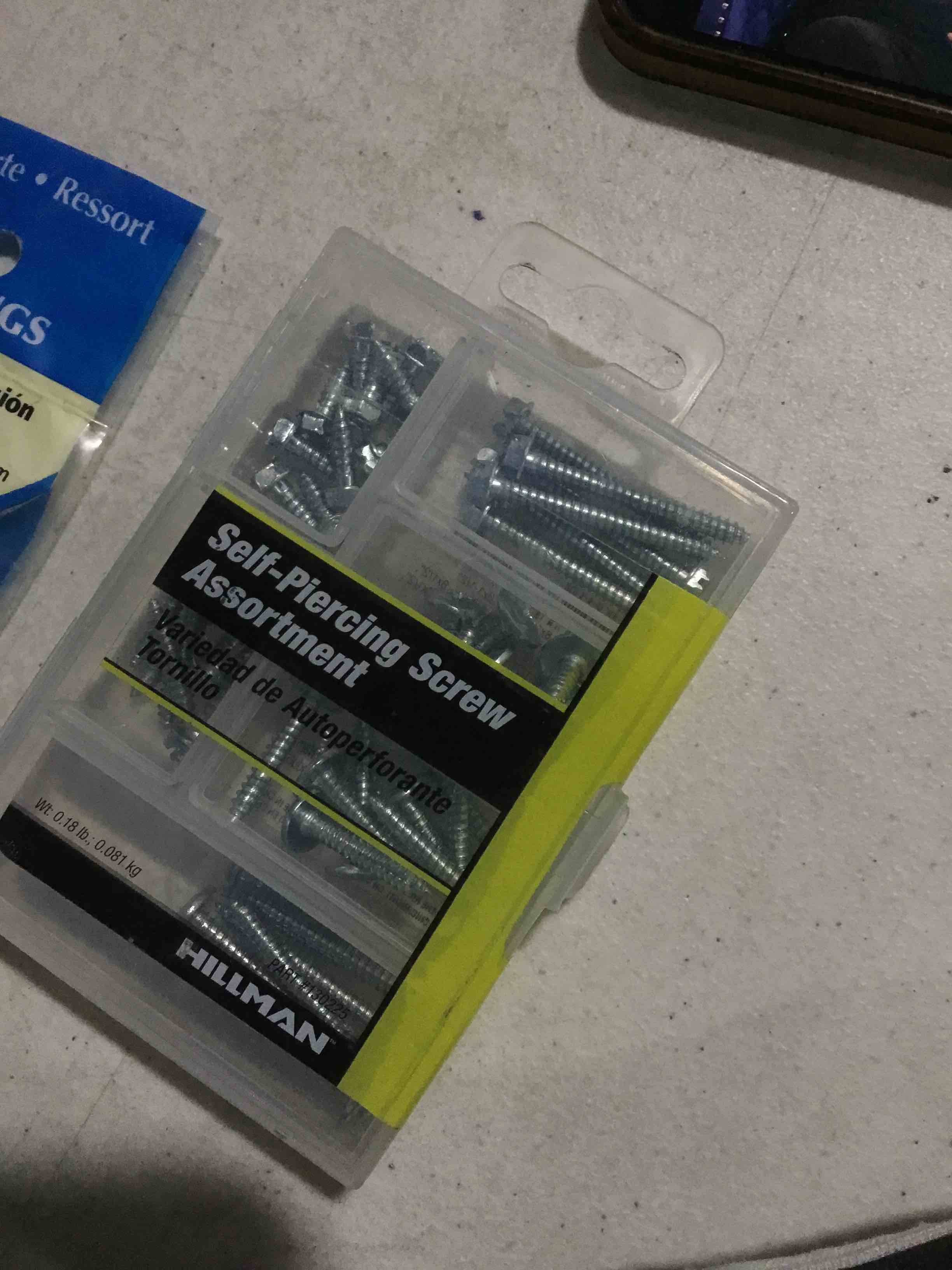 hillman self-piercing screw assortment