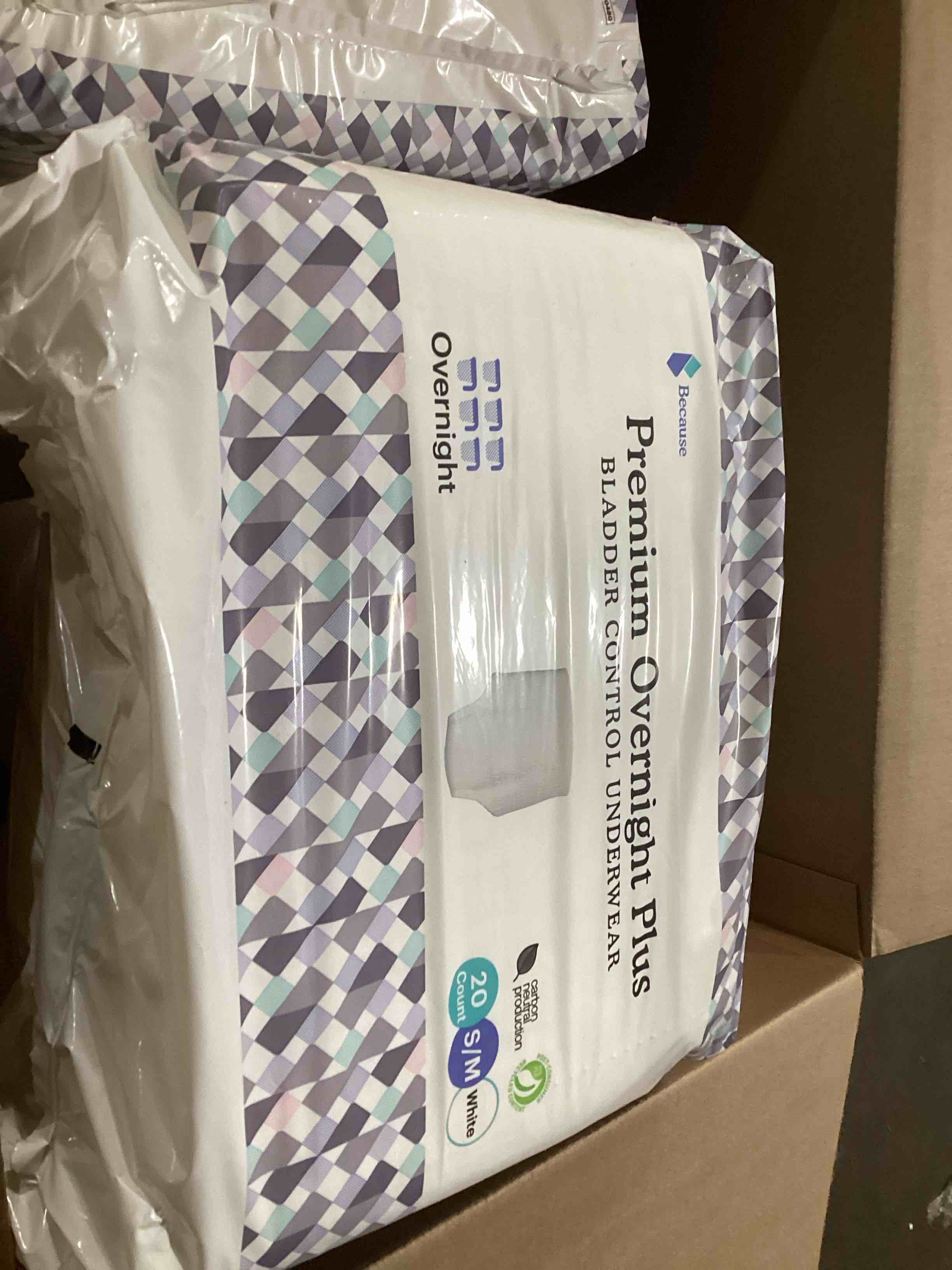 because. premium overnight plus 4pack of 20