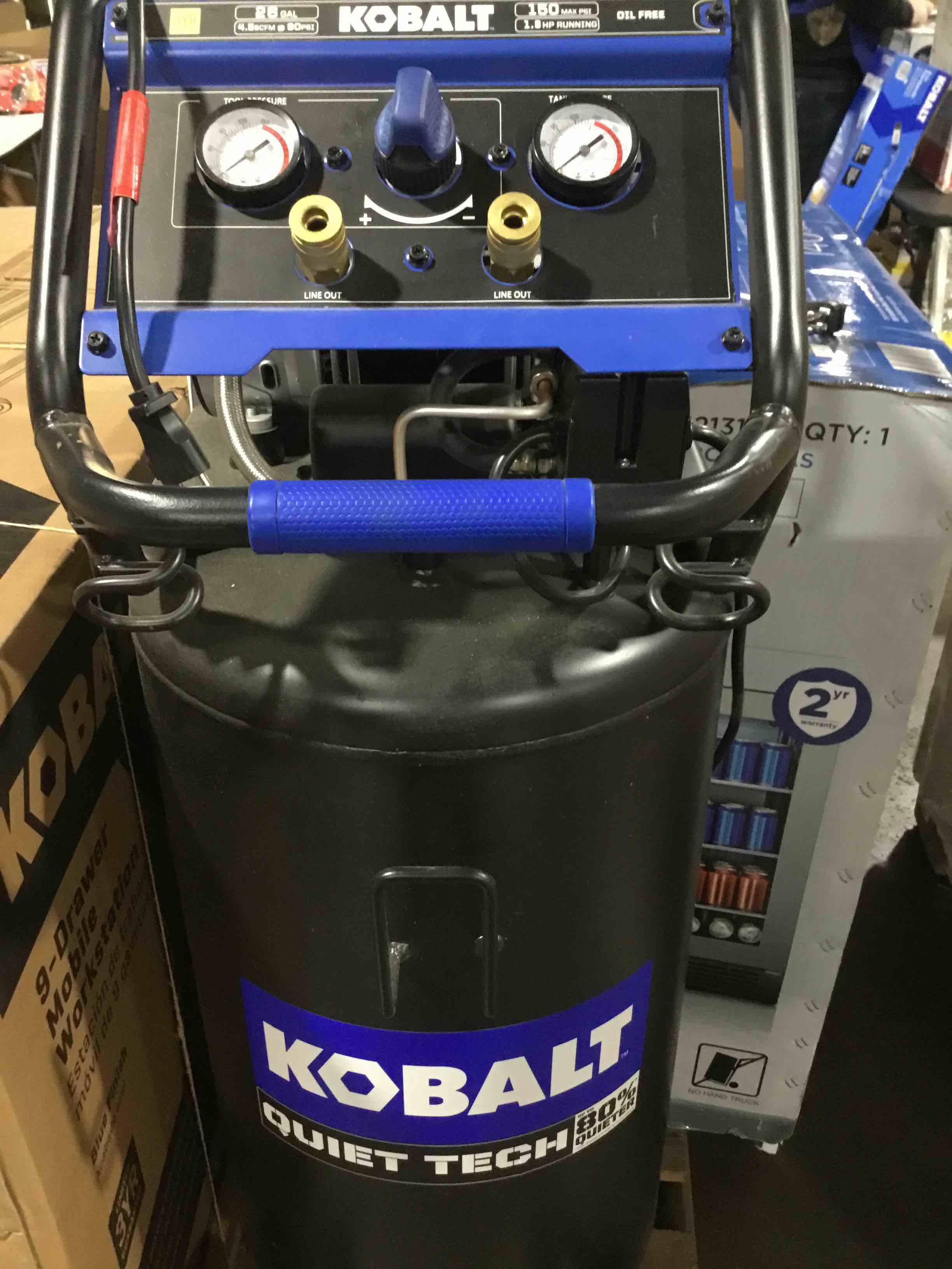 kobalt uiet tech 26 gal oil free