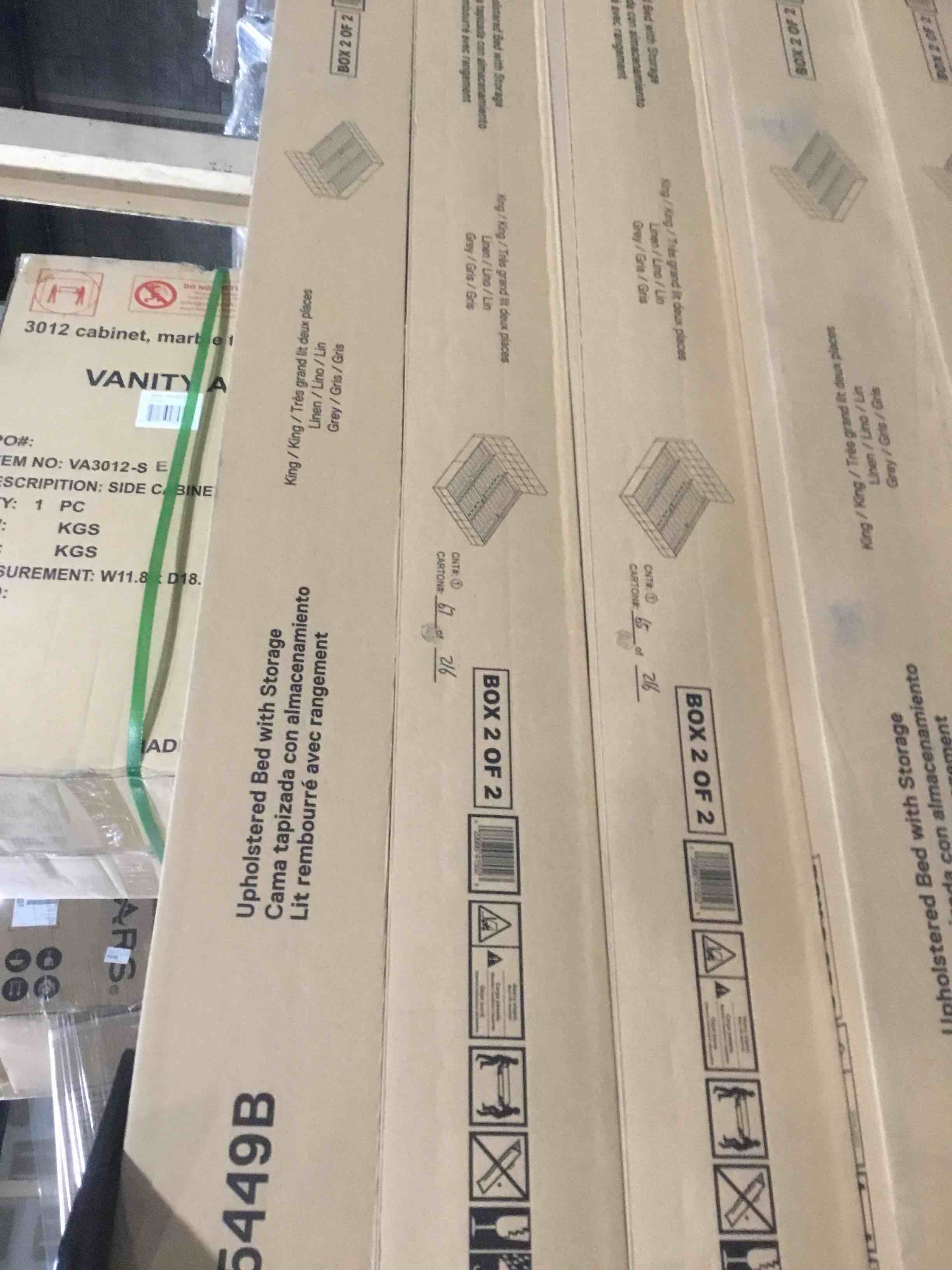 houchins upholstered storage platform bed king