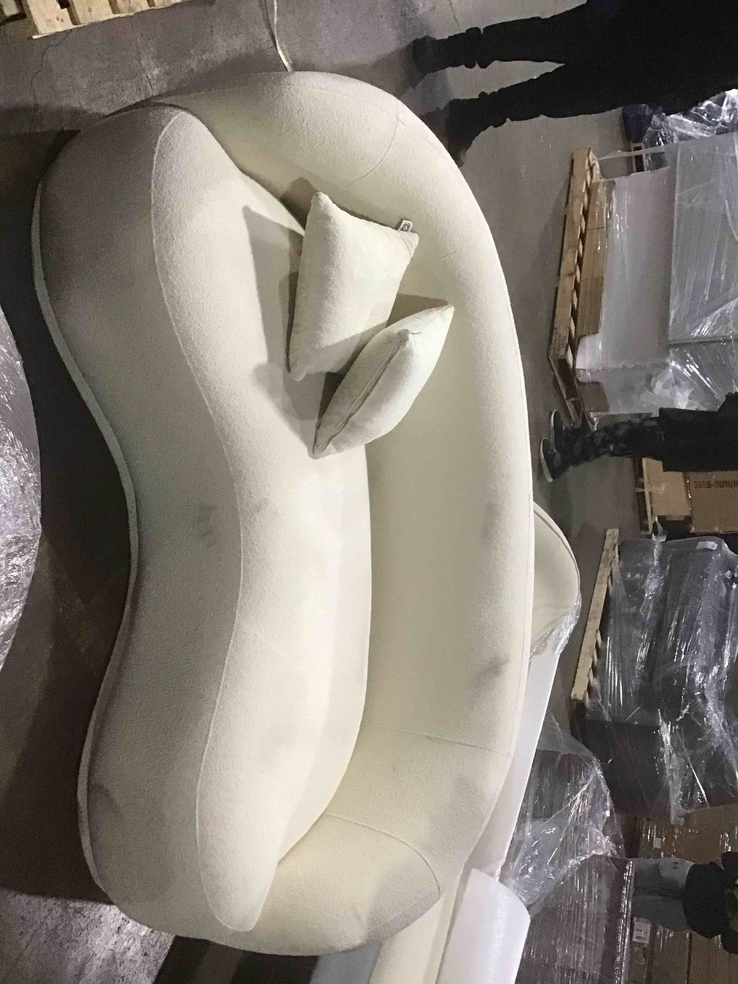 curve couch white