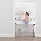 Retractable Baby Gate: Extends up to 55 inches wide and stands 36 inches tall, offering a customizable fit for a variety of openings. When retracted, the gate ...