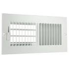 The louvered design of sidewall and ceiling registers helps distribute fresher air evenly throughout your space.
