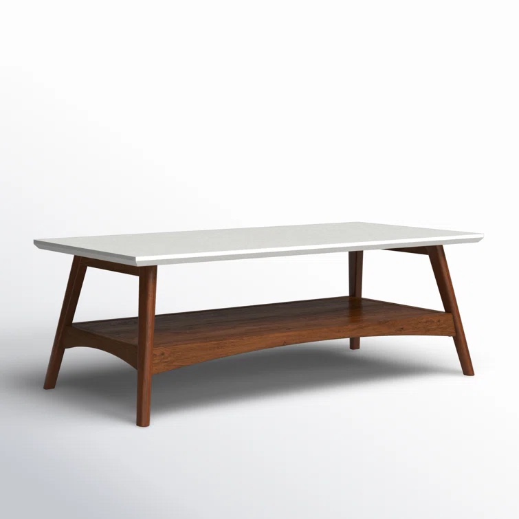 Parker four legs coffee table with storage 