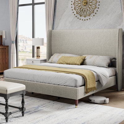 white bed frame