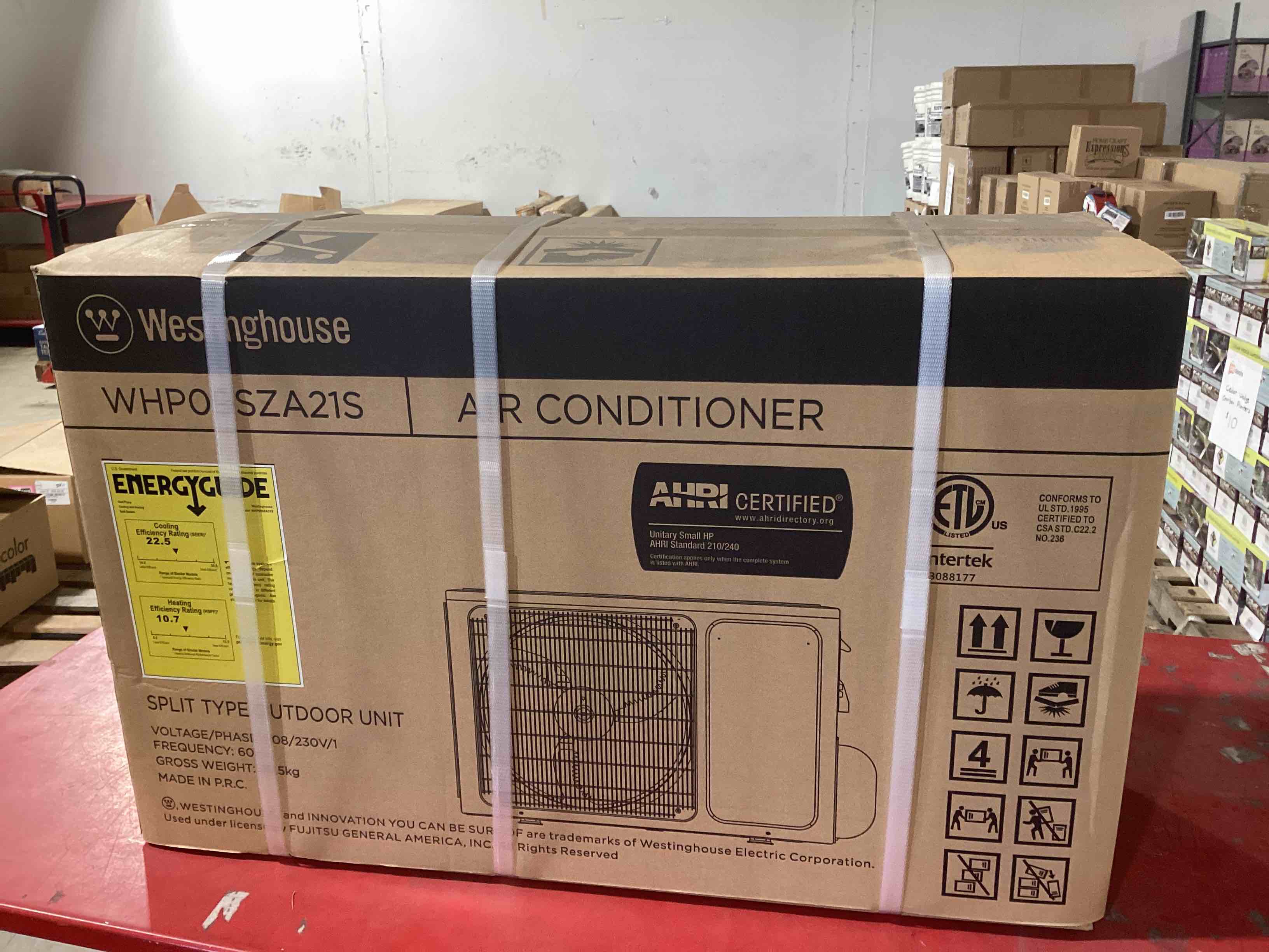 Westinghouse Split Type Air Conditioning Unit. OUTDOOR UNIT ONLY. Model number WHPO9SZA21S