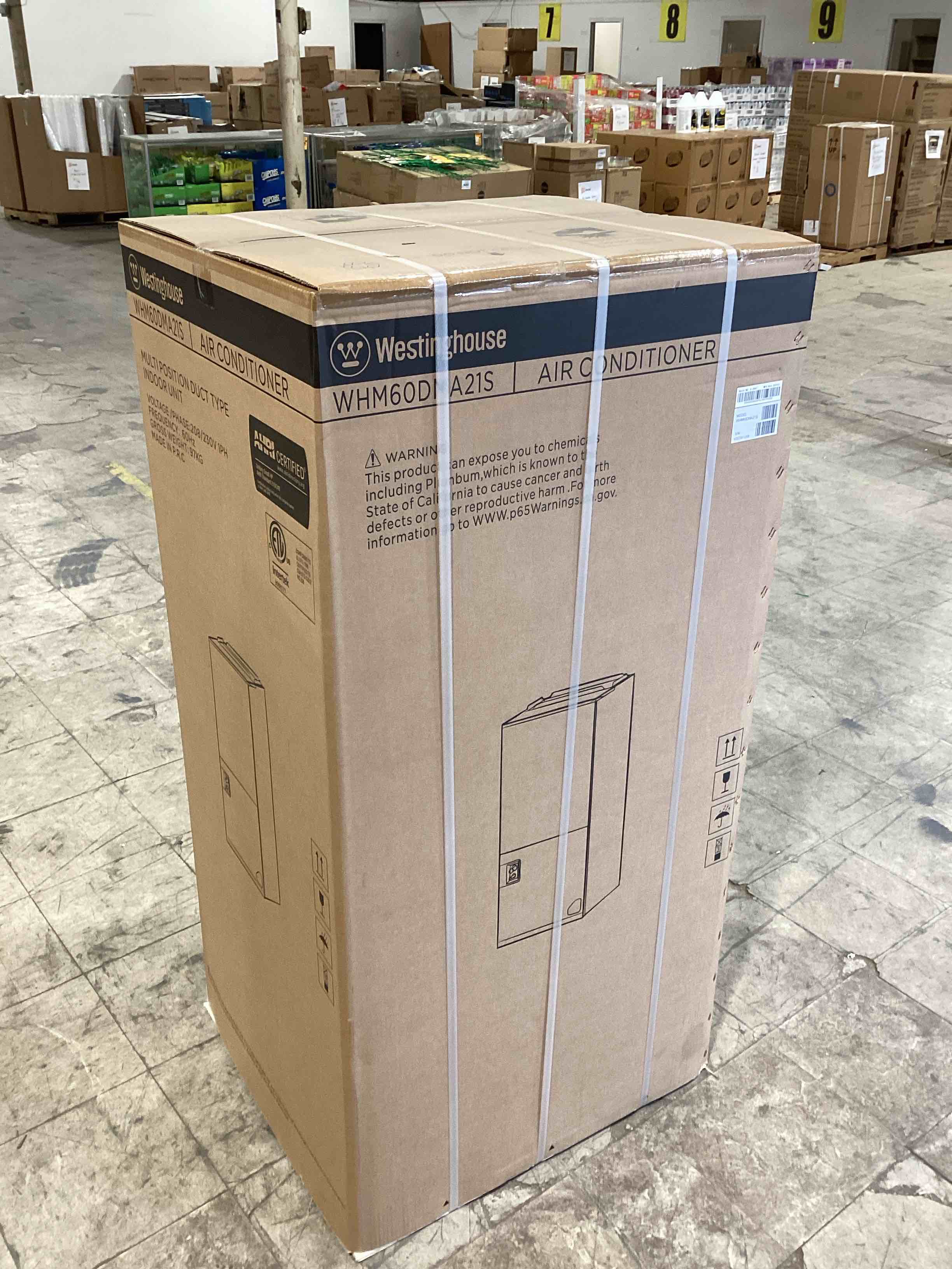 westinghouse multi position duct type indoor air conditioning unit. indoor unit only. model number whm60dma21s