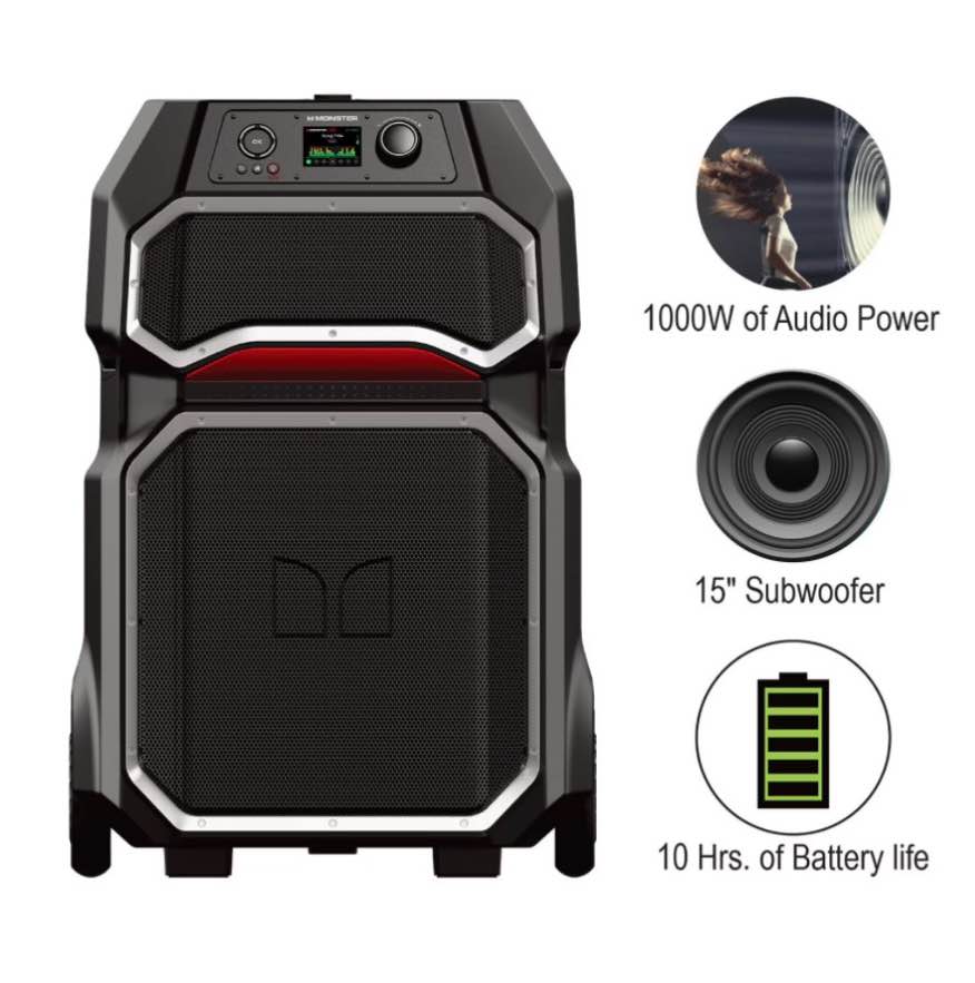 monster rockin roller x bluetooth speaker