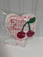 Target Bullseye Valentines Ma Cherie Cherries Plush Throw Pillow 14x14