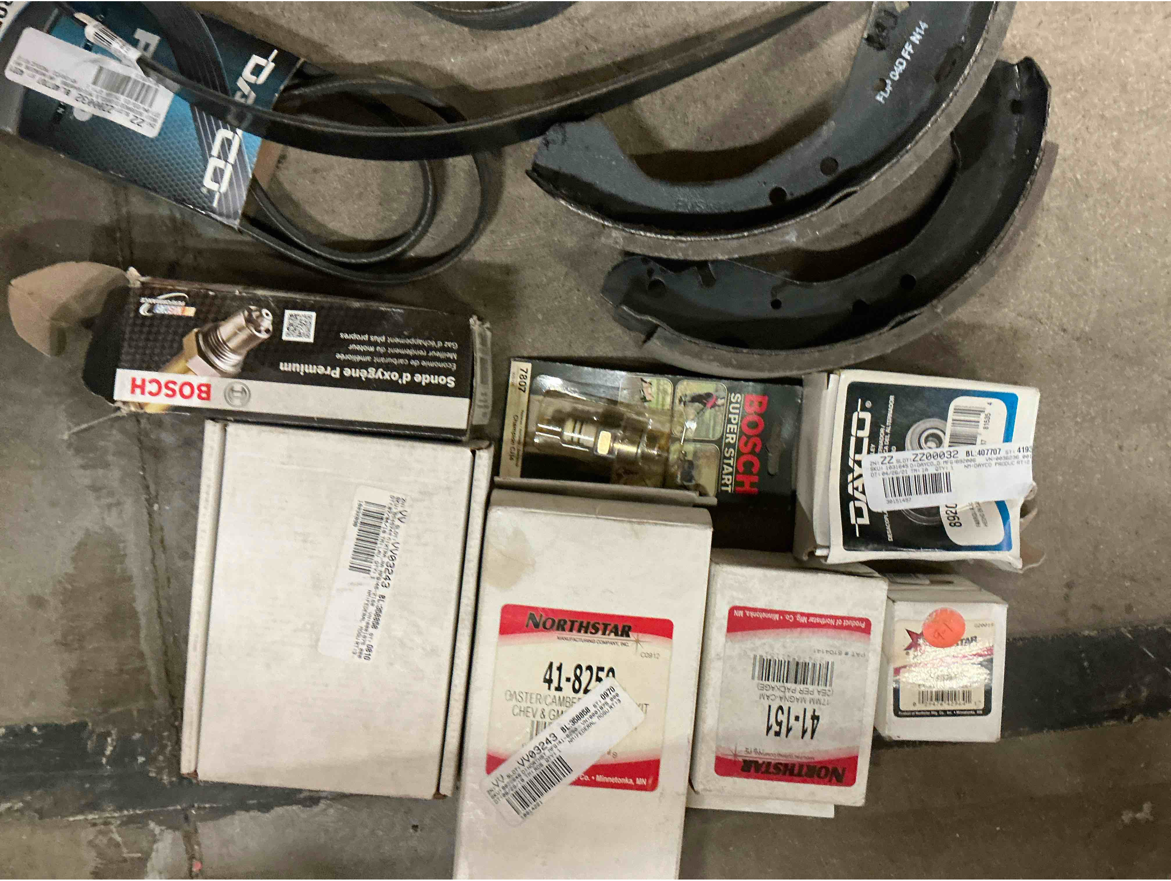 assorted of car parts 