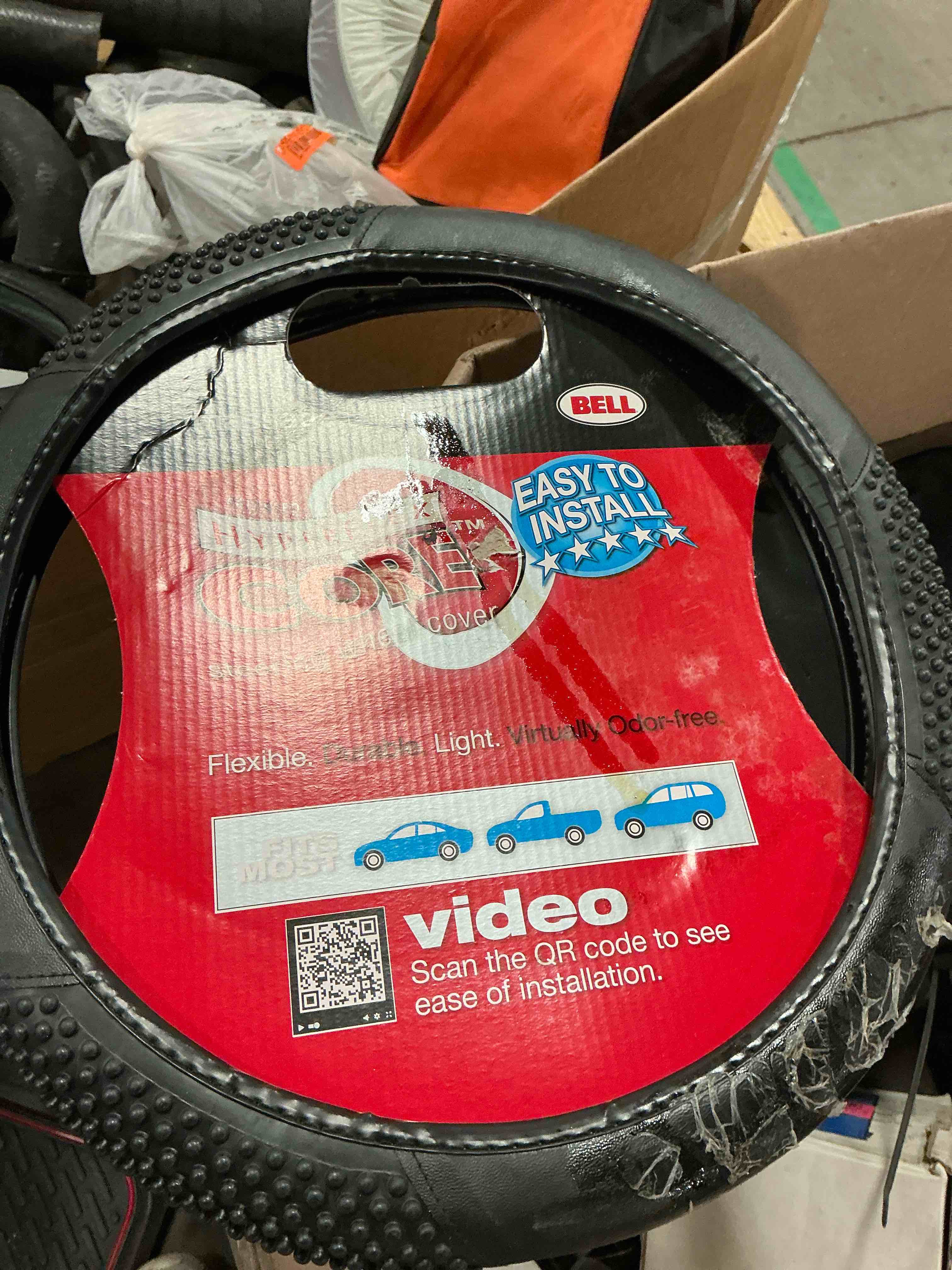 Body Glove Hyperflex Core Steering Wheel Cover black 97492-9