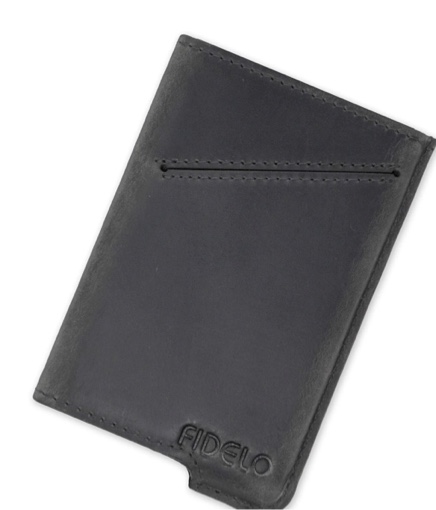 Fidelo Minimalist Wallet for Men – Slim Credit Card Holder Money Clip – RFID Blocking Front Pocket Mens Wallets Gray 