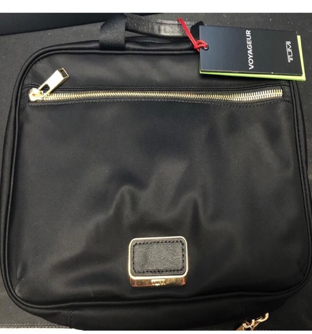 TUMI - Voyageur Madeline Cosmetic Bag - Black/Gold