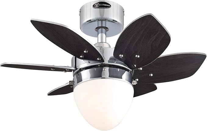 WESTINGHOUSE. 24 INCH CEILING FAN WITH LED LUGHT.  CHROME FINISH b72369