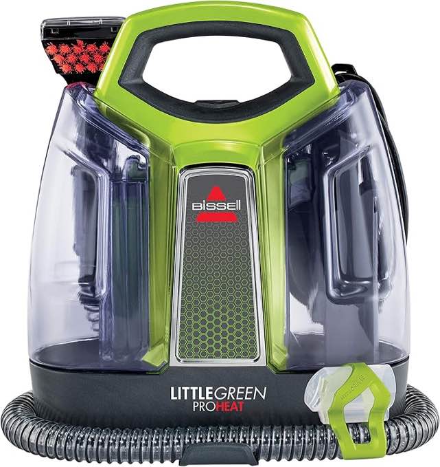 Bissell Little Green Proheat Portable Deep Cleaner/Spot Cleaner and Car/Auto Detailer with self-Cleaning HydroRinse Tool for Carpet and Upholstery, 2513E