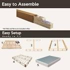 Wooden Box Spring / foundation for Mattress Support, Easy to Assemble Cal King