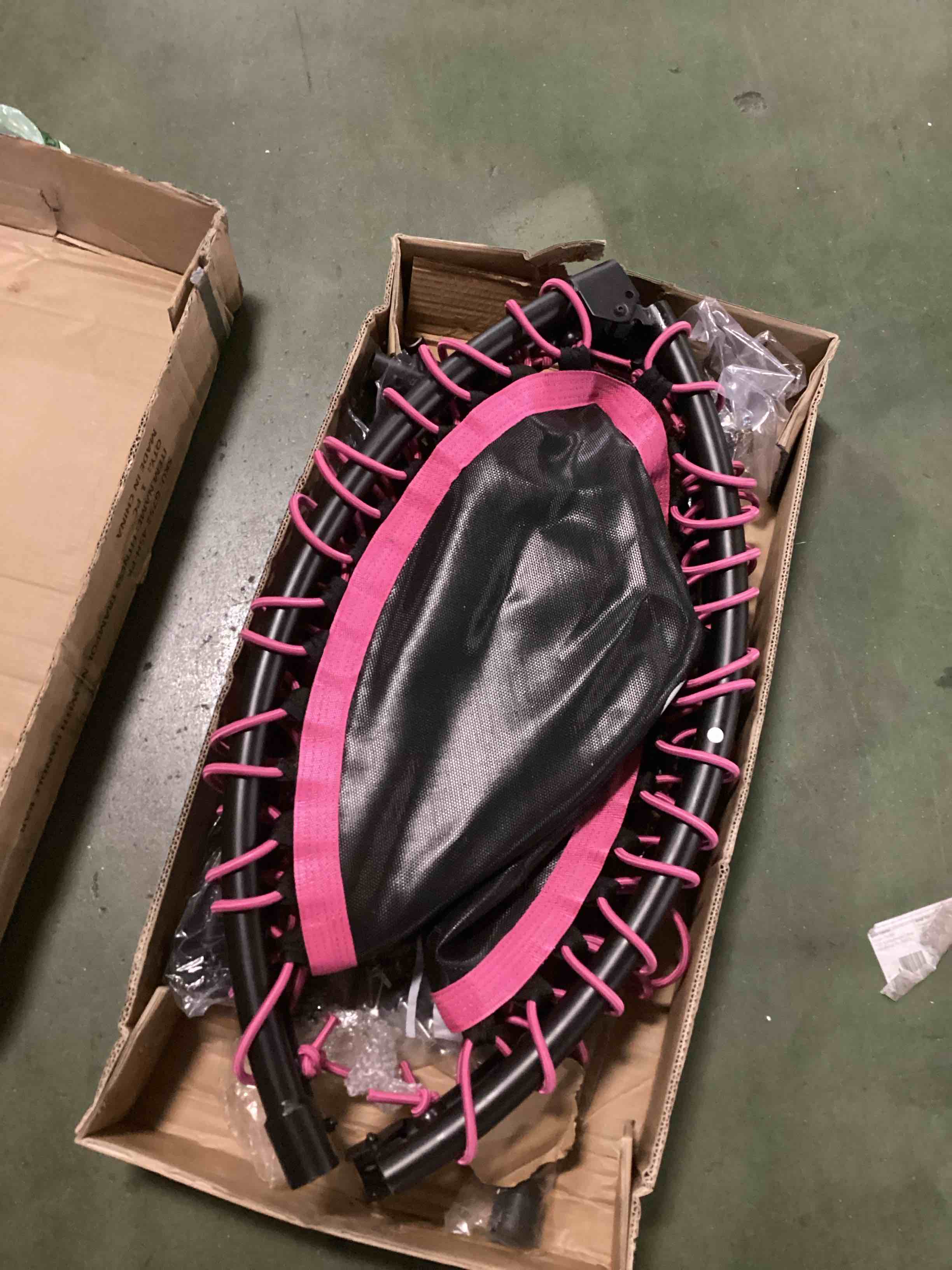 Condition photo showing Good Condition for Newan 45'' Fitness Trampoline with Adjustable Handle Bar, Silent Trampoline Bungee Rebounder Jumping Cardio Trainer Workout for Adults - Mini Trampoline Max Limit 330 lbs