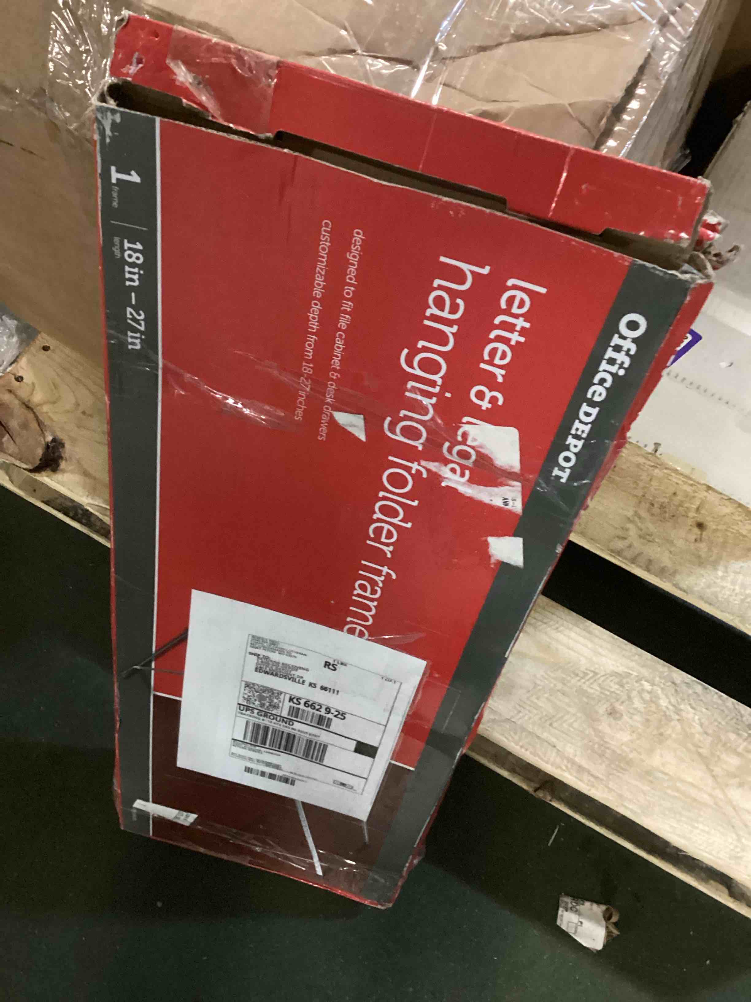 Condition photo showing Good Condition for Office Depot® Brand Metal File Frame, Letter/Legal Size, Silver (pack of 3)