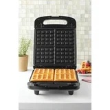 Mainstays 4 Slice Waffle Maker, Removable Plates, Black Matte, Model MS8400778514-1