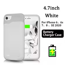(Similarly )Battery case IPhone 8 white / grey