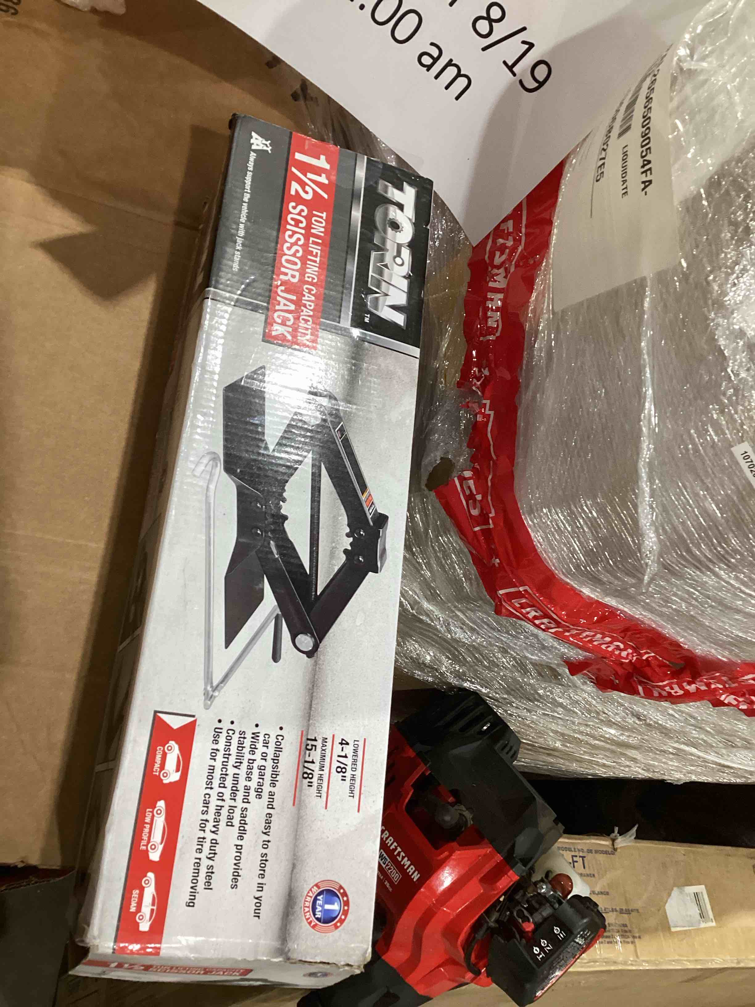 torin 1 1/2 scissor jack
