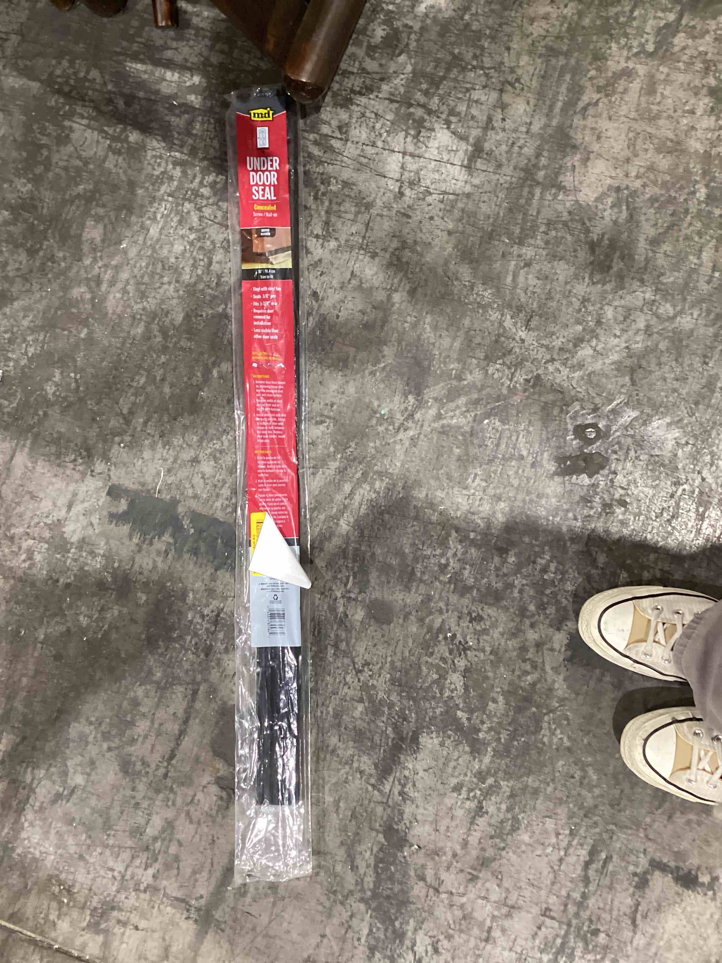under door seal Delivery Pickup $9.99 Get Fast, Free Shipping with Amazon Prime FREE Returns  FREE delivery Thursday, December 26 on orders shipped by Amazon over $35 Or Prime members get FREE delivery Saturday, December 21. Order within 11 hrs 18 mins. Join Prime Arrives before Christmas Delivering to Nashville 37201 - Update location In Stock Quantity: Quantity:1   Add to Cart   Buy Now Ships from Amazon Sold by KDTeco-US Returns Returnable until Jan 31, 2025 Payment Secure transaction  Add a gift receipt for easy returns Add to List   Sponsored   Hojoy 2 Pack Under Door Draft Stopper, Adjustable Door Sweep Anti-Collision Strong Adhesive Weather Stripping Tape Soundproof Draught Stoppers 2" W x 39" L, Black Roll over image to zoom in                      VIDEO 2 Pack Under Door Draft Stopper, Adjustable Door Sweep Anti-Collision Strong Adhesive Weather Stripping Tape Soundproof Draught Stoppers 2" W x 39" L, Black