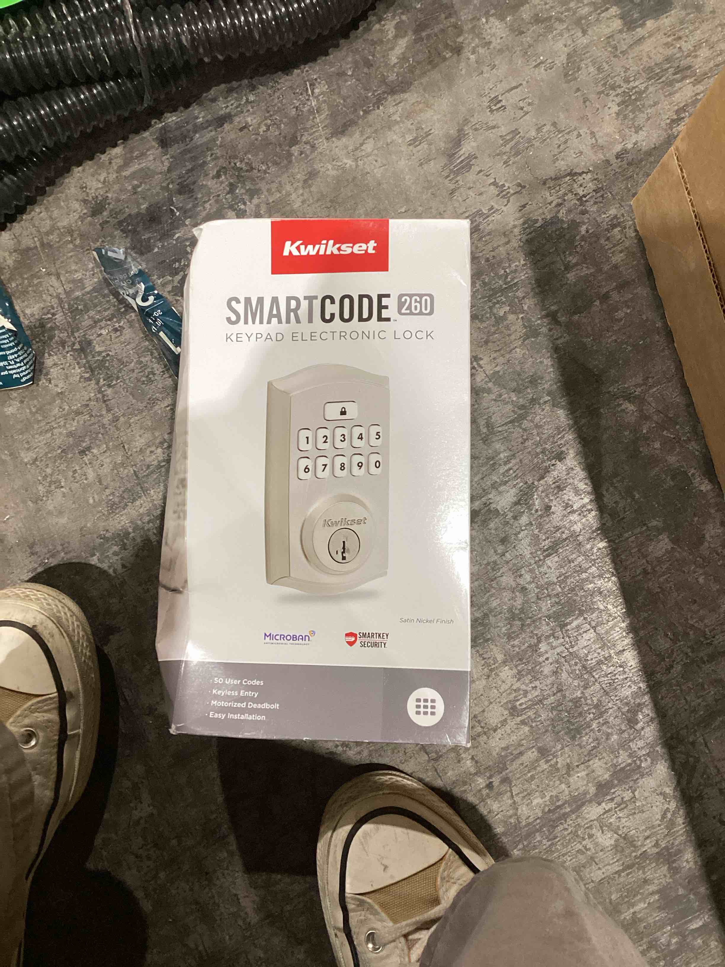 Kwikset 9260TRL-15S Traditional SmartCode Keypad Electronic Deadbolt SmartKey Satin Nickel Finish