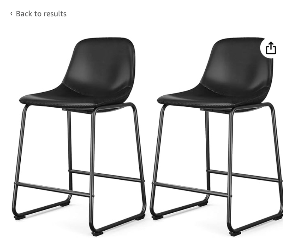 black bar stool