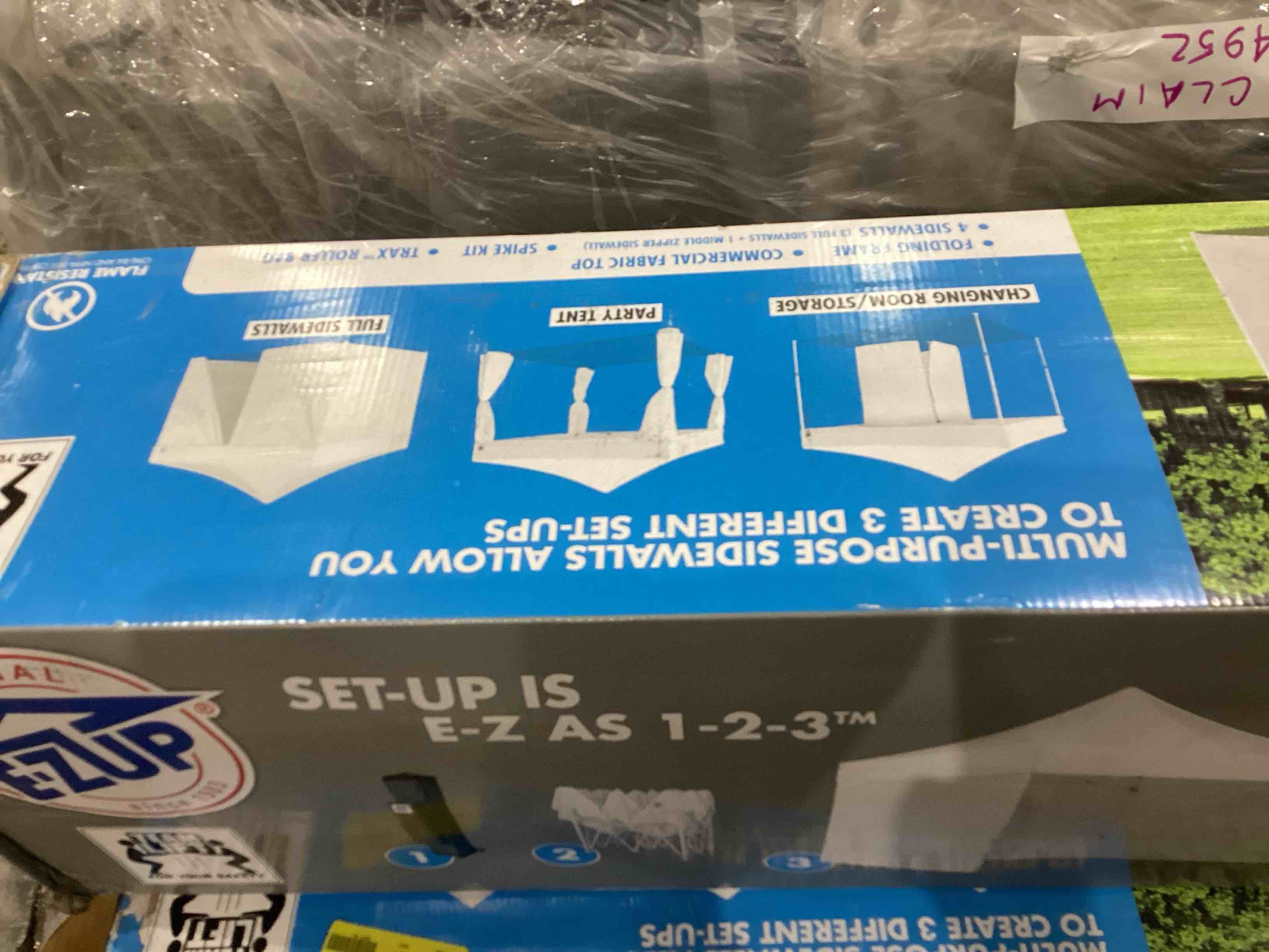 E-Z UP 120 x 120 in White Outdoor Canopy