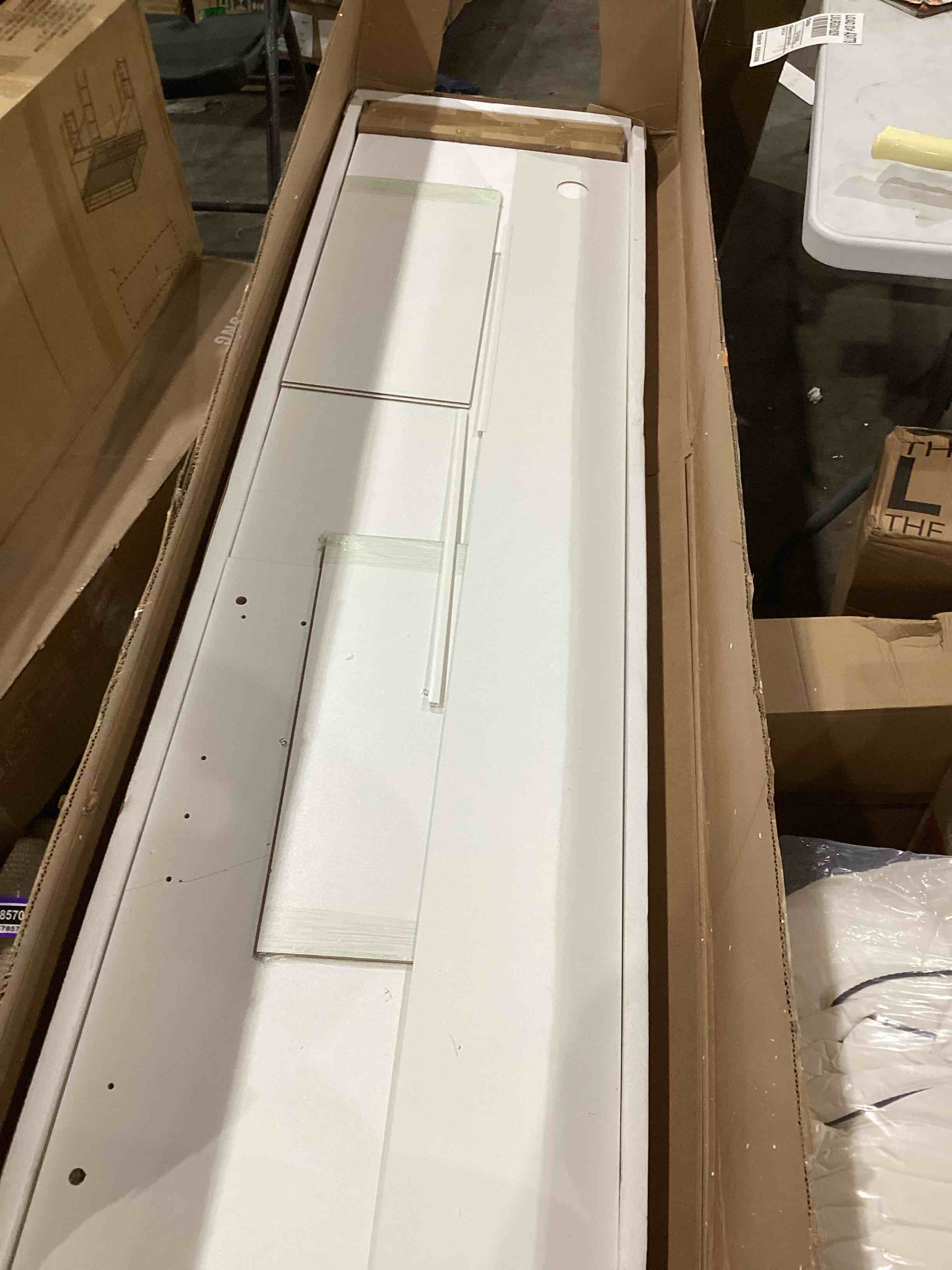 white tv stand