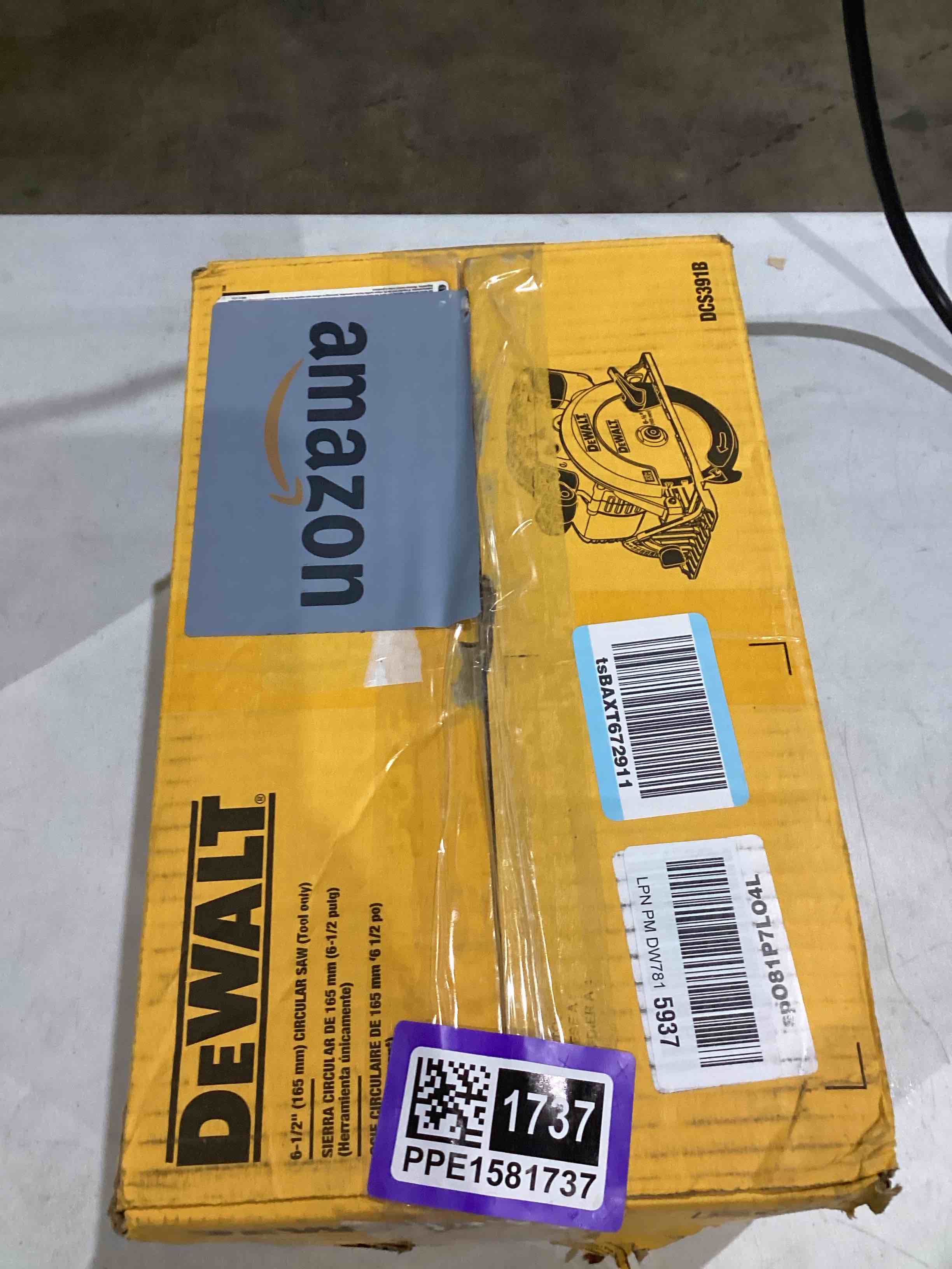 DEWALT 20V MAX Circular Saw, 6-1/2-Inch Blade, 460 MWO Engine, 0-50 Degree Bevel Capability, Bare Tool Only (DCS391B)