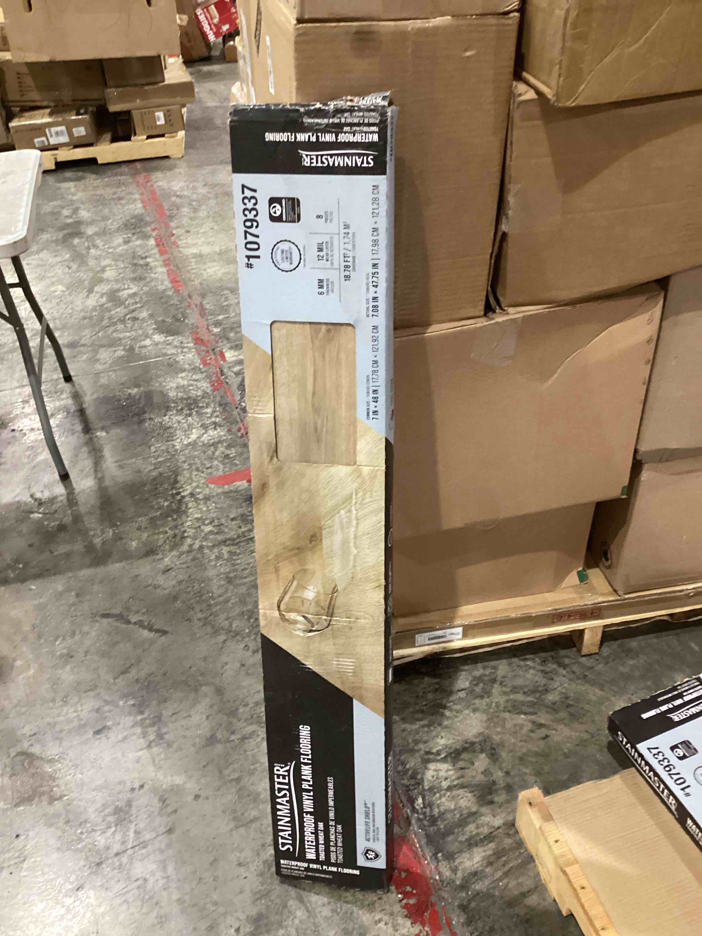 STAINMASTER Toasted Wheat Brown Wood look 12-mil x 7-in W x 48-in L Waterproof and Water 