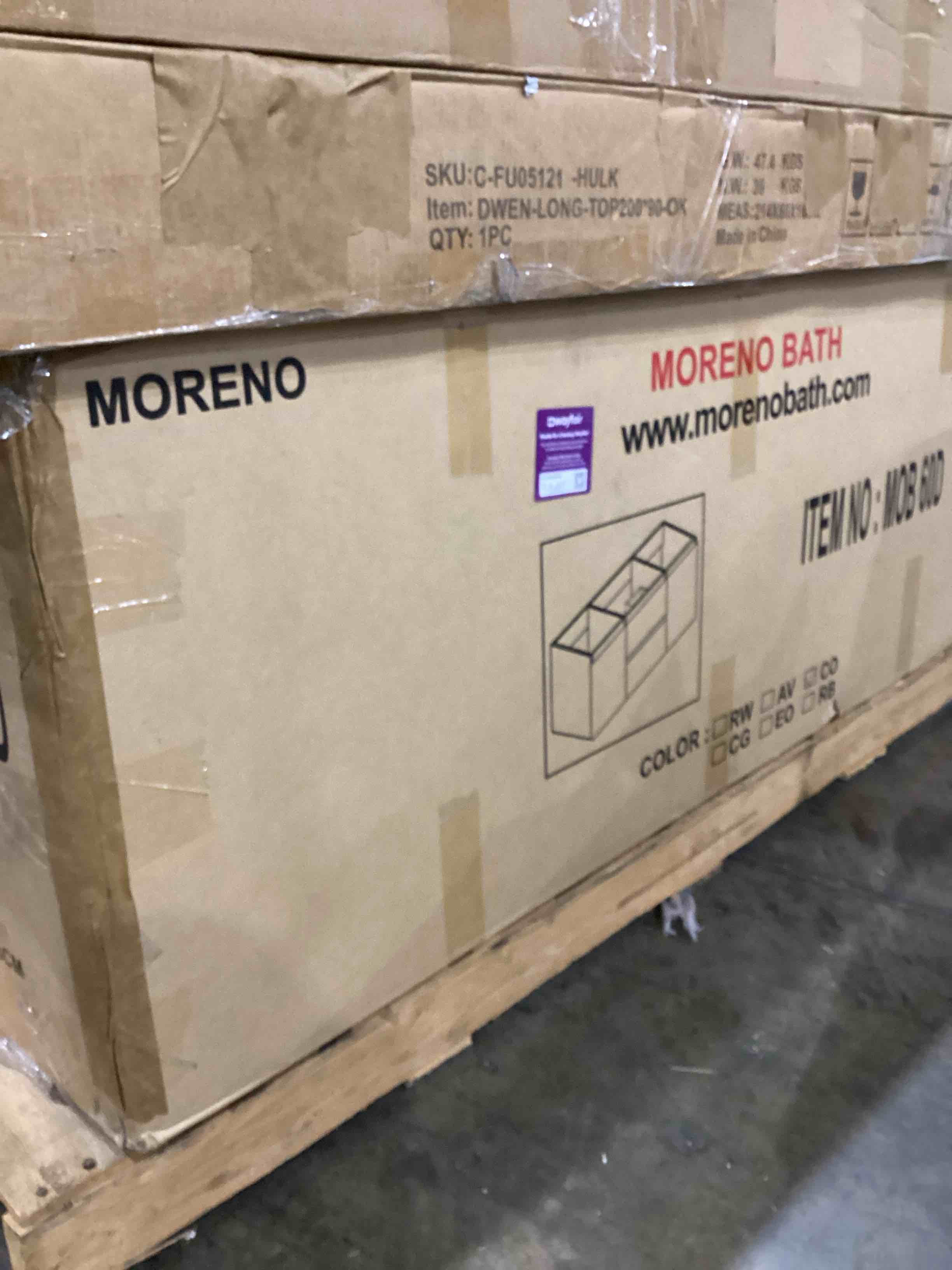 Babajide 60" Wall Mount Double Sink Bathroom Vanity With Top And Sinks