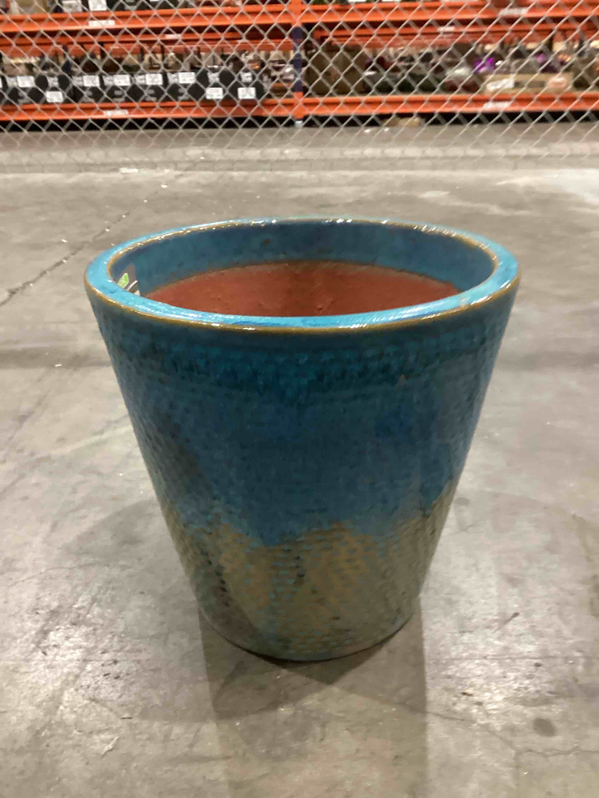 Ceramic Peyton planter blue patina 