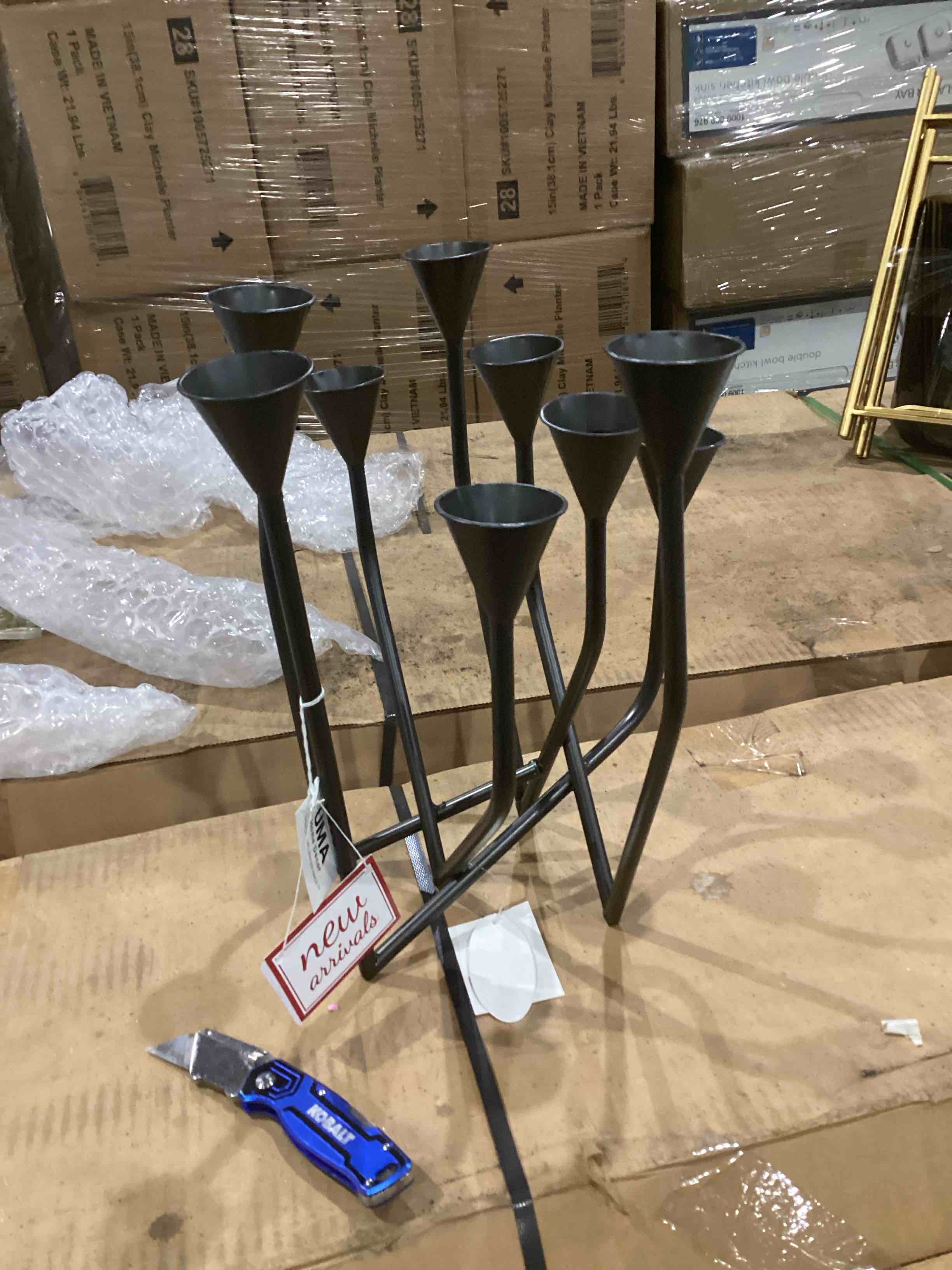 Uma cosmon living metal candle holder 