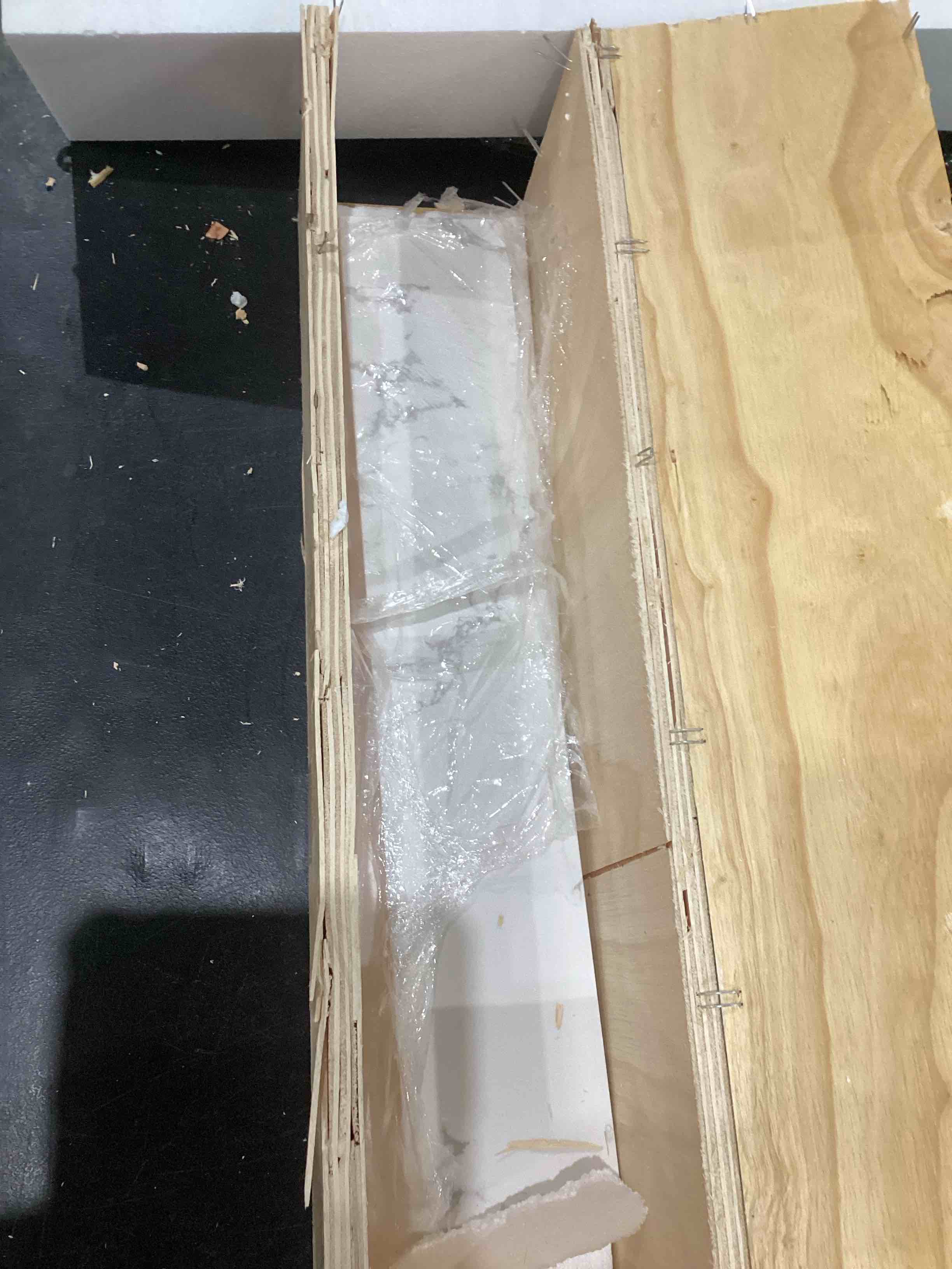 72" Cultured Marble Backsplash In Carara White For Bathroom Vanity