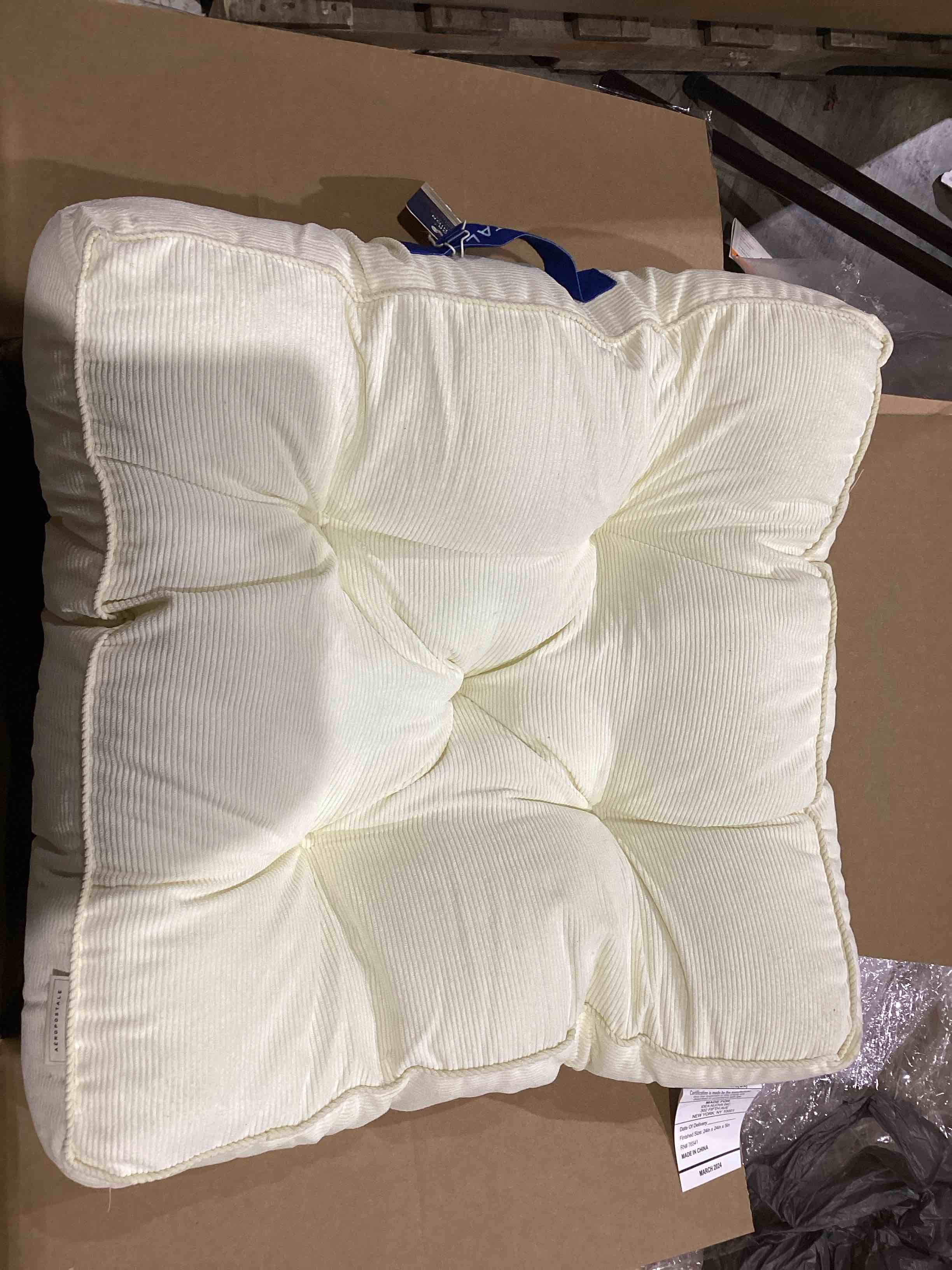(Similar))Aeropostale Beige Corduroy Floor Cushion