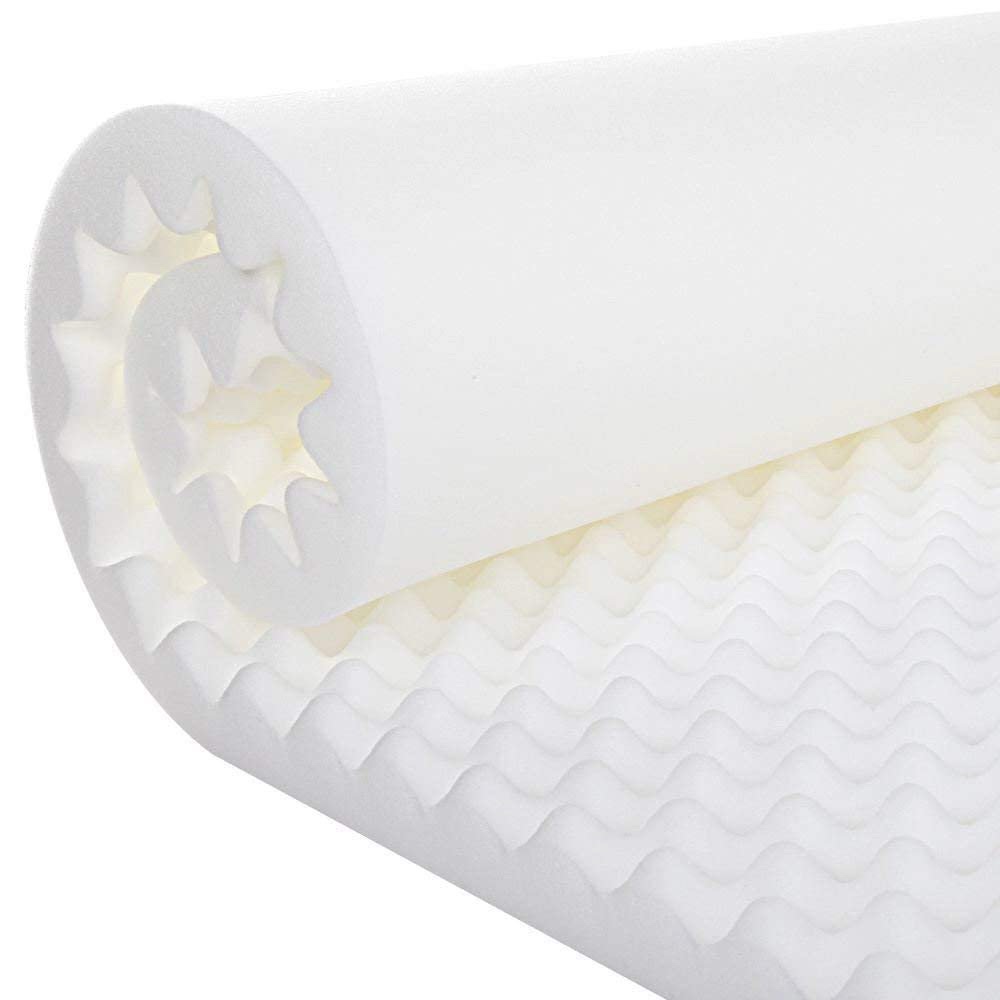 Wigan Breathable 1.5-inch Convoluted Egg Crate Foam Mattress Topper