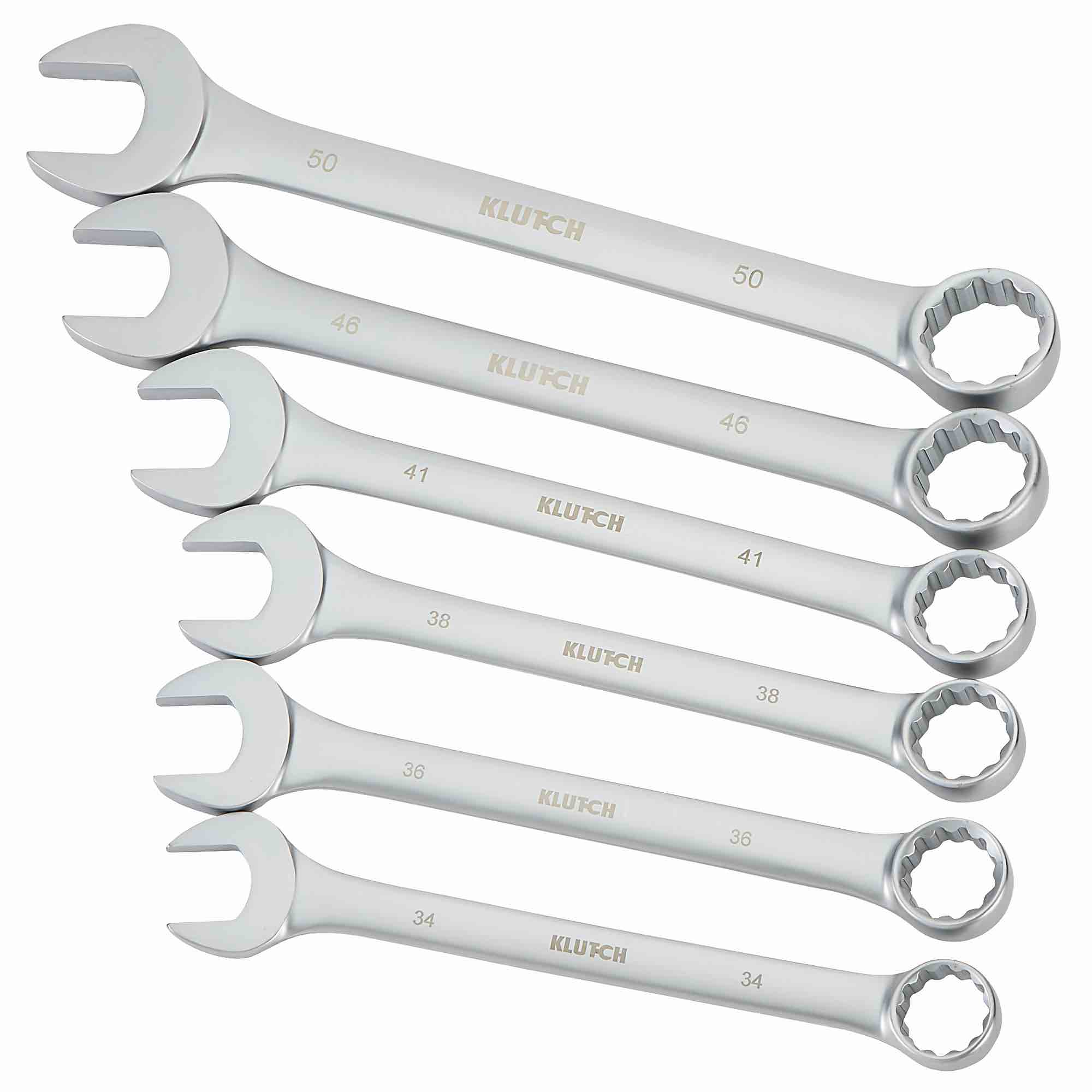 (item used))Klutch 6-Pc. Jumbo Metric Combination Wrench Set, Model# 31599A