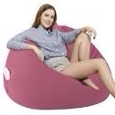 Waterproof Bean Bag Chair Cover (No Filler) Stuffed Animal Storage for Kids Adults and Pets. Soft Premium Stuffable Bean Bag Chair Cover Leakproof Furniture Protector, Pets Bed Small 100L Dusty Pink  L for Adults