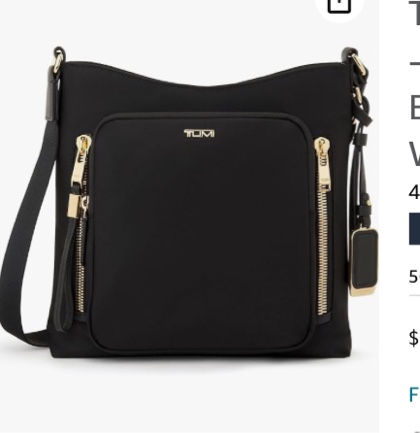 TUMI - Voyageur Tyler Crossbody - Nylon Crossbody Bag - Business, Travel Bag - Stain, Water-Resistant - Stylish Purse