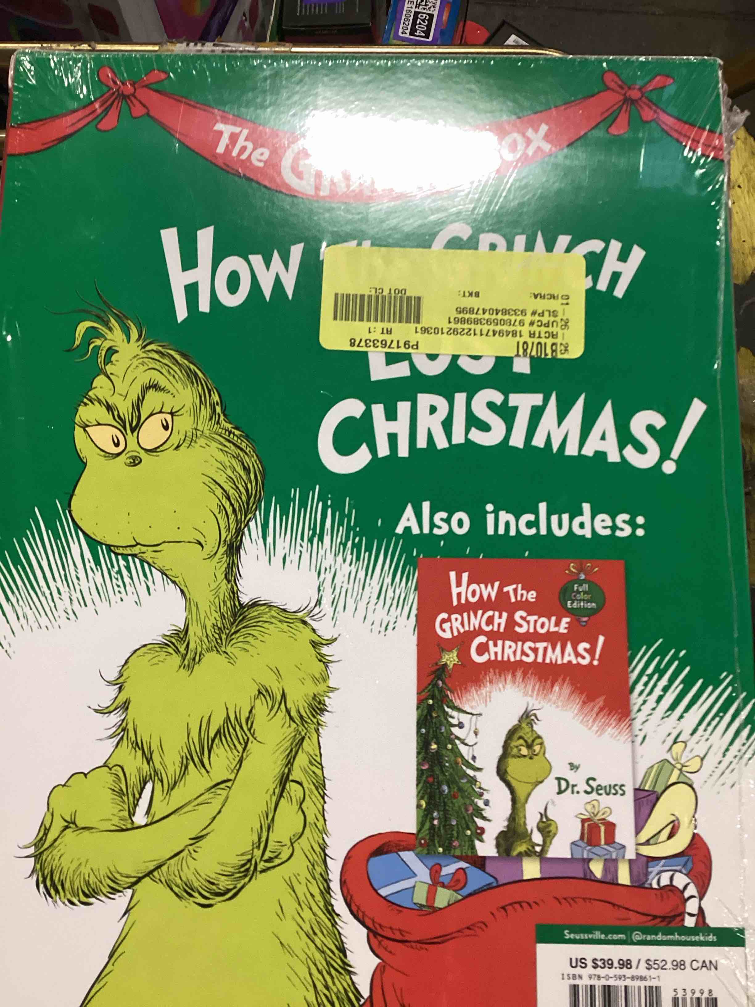 The Grinch Two-Book Boxed Set - (Classic Seuss) by Dr Seuss & Alastair Heim (Mixed Media Product)