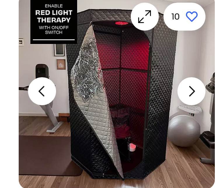 Therapod Portable Steam Sauna with Red Light Therapy