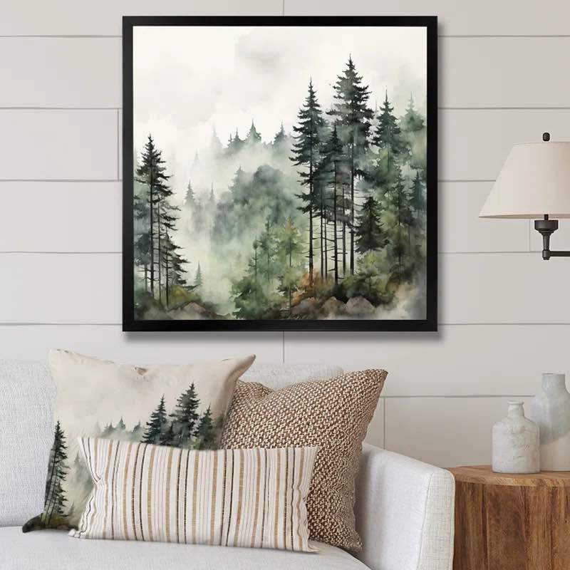 Pine Tree Misty Morning I - Print