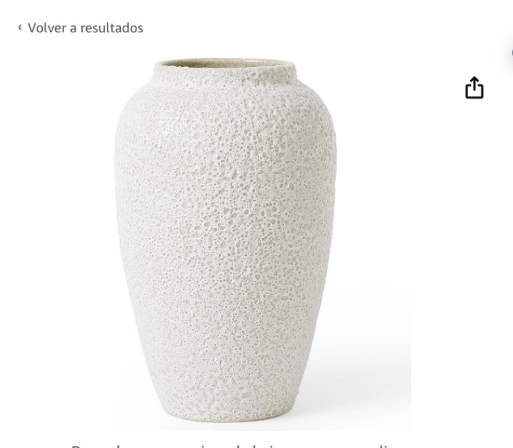 Kokrose Jarrn de cermica de terracota, jarrones de cermica decorativos grandes y rsticos para decoracin de chimeneas, jarrn alto de cermica de arcilla para centros de mesa, florero texturizado